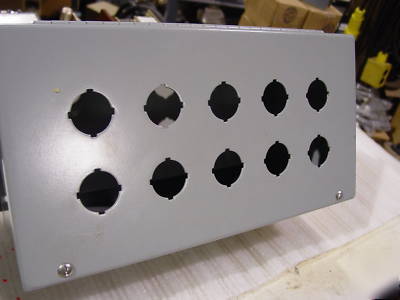 New austin 10 hole hc pb box w/panel 13.5 x 6.75 X6.25 