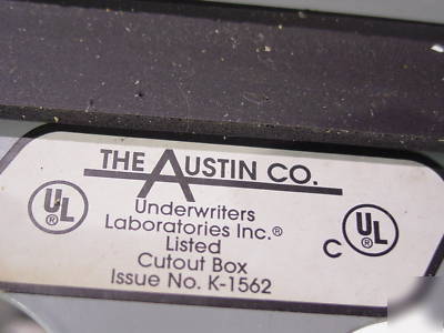 New austin 10 hole hc pb box w/panel 13.5 x 6.75 X6.25 