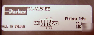 Parker P2L double solinoid operated valve 1/8