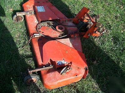 Powerking 2414 tractor with finish mower and implements