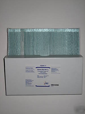 Tlc plates, 2.5X7.5CM, 250UM fluorescent silica emd 