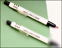 Wolf x-ray pro-pel skin marking pencils, black,