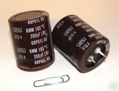 (10) chemi-con electrolytic capacitor 390UF 390 uf 315V