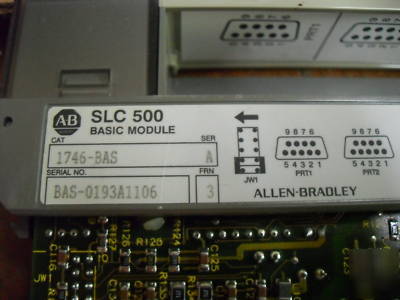 Allen bradley 1746-A10 slc 500 10 slot rack ,used