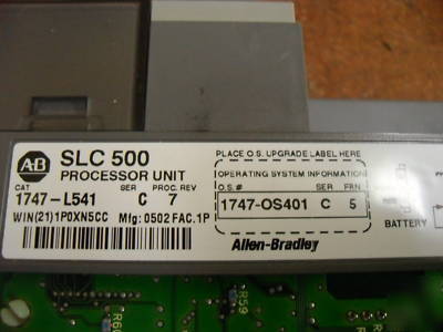Allen bradley 1746-A10 slc 500 10 slot rack ,used
