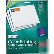 Avery 6870: white laser return address labels