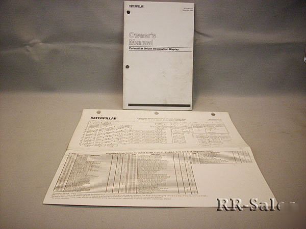 Caterpillar manual c-15 C16 3116 3126 3406 3176 screen