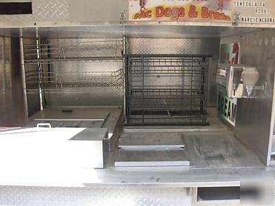 Custom built hot dog cart snack cart