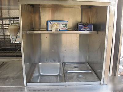 Custom built hot dog cart snack cart