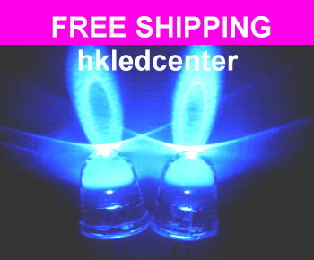 100P 10MM super bright blue led 40,000MCD free resistor