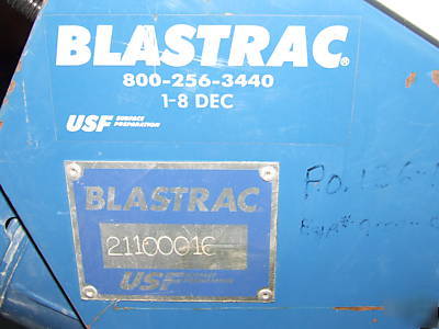 Blastrac 1-8DEC shot blaster, surface prep machine