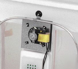 Circulated air fan kit for egg incubator - 4 inc- white