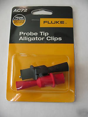 Fluke AC72 multimeter probe tip alligator clip set nip 