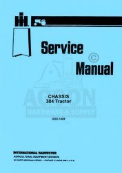 International 384 tractor chassis service manual 1489