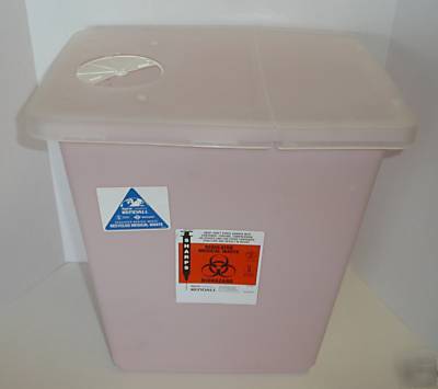 Kendall 8 gallon sharps biohazard disposal container