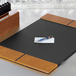 Levenger cubi slim desk pad- cherry *light scratches*