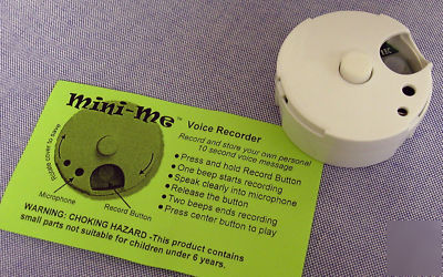 Mini voice recorder - 10 pack - great for dolls, crafts