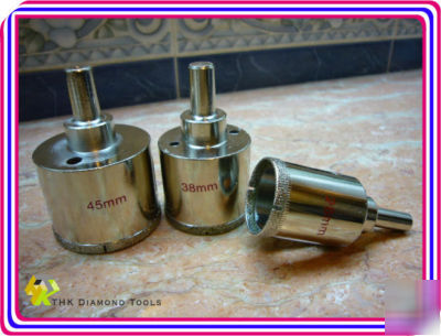 New 28, 38, 45MM diamond coated drill bit hole saw core 