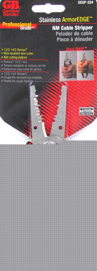 New gardner bender stainless nm cable stripper/cutter