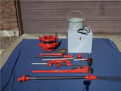 New ridgid 161 threading kit 4 300 535 700 die & extras