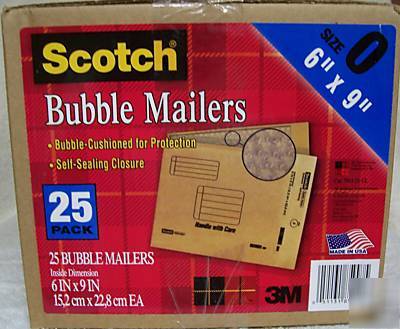 New scotch bubble mailers-size 0- 6