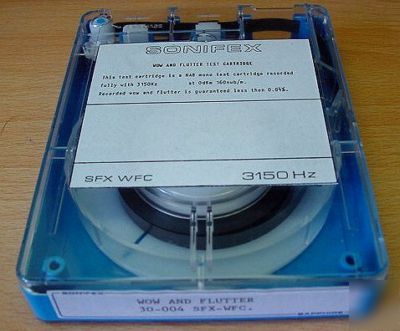 Sonifex wow & flutter test nab cartridge-mint condition
