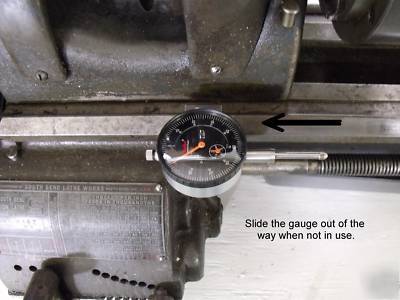 South bend lathe dial indicator and clamp for 9