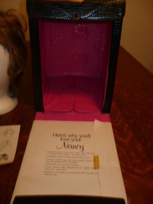 Vintage nancy wig mannequin head & case by gabrielle 