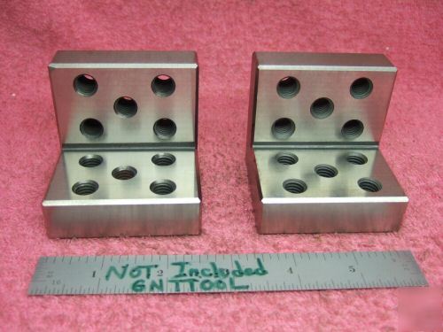 Angle plates matched pair toolmaker machinist mint 