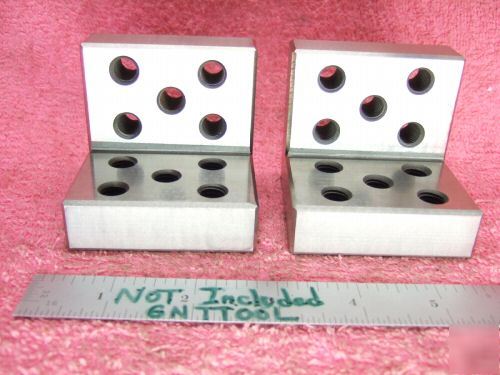 Angle plates matched pair toolmaker machinist mint 