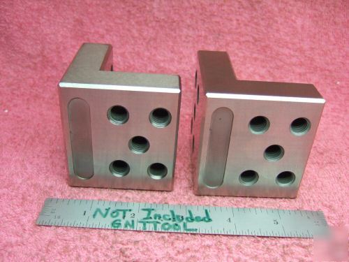 Angle plates matched pair toolmaker machinist mint 