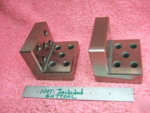 Angle plates matched pair toolmaker machinist mint 