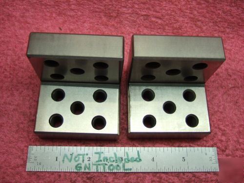 Angle plates matched pair toolmaker machinist mint 