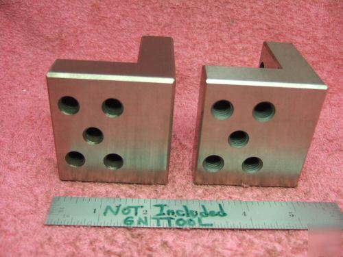 Angle plates matched pair toolmaker machinist mint 