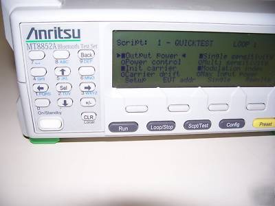 Anritsu bluetooth test set with audio MT8852A