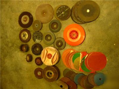 Asst sanding-grinding-polishing-discs-pads vgc $0.99C