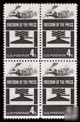 Freedom of the press on us postage stamps from 1958