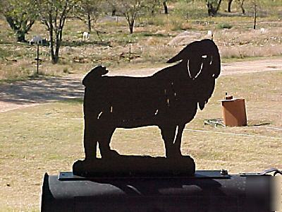Mailbox topper - metal boer goat buck 