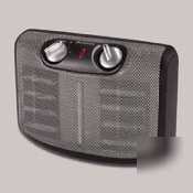 Portable twin ceramic heater with comfort control