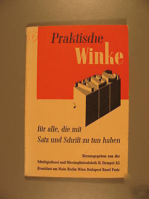 Praktische winke - printer's pocket handbook