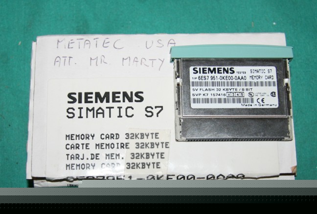 Siemens simatic S7 6ES7 951-0KE00-0AA0 memory card 32KB