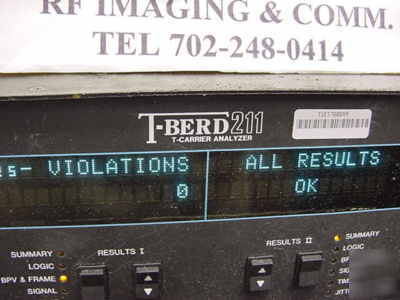Ttc/acterna 211 t-berd t-1 analyzer