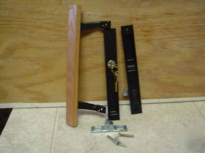 Wright flush mount patio sliding door latch with lock