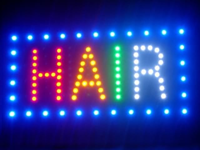 30006 led hair beaty saloon style open sign 12