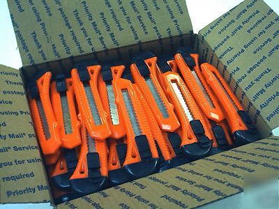 84 pieces snap-off utility knife box cutter heavy duty