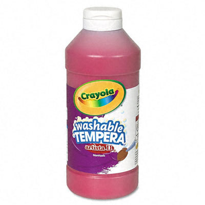 Artista ii washable tempera paint, red, 16 ounces