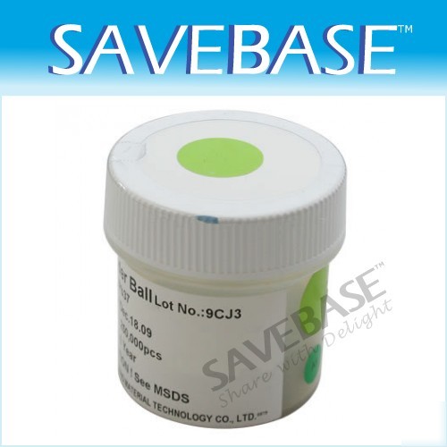 Bottle of 250K 0.6MM leaded bga solder balls with pb