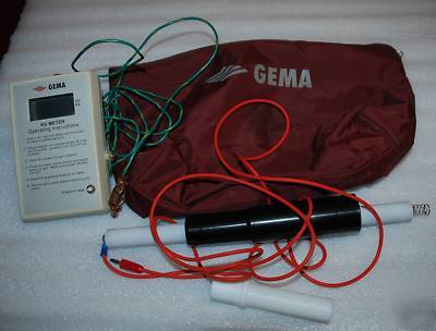 Gema kv meter w plastic zipper case & instuctions