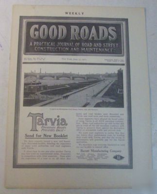 Good roads 1911 construction magazine vol.12, no.8