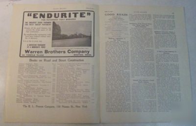 Good roads 1911 construction magazine vol.12, no.8